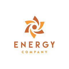 energy vector design logo with modern style
