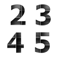 Metal shelf font design alphabet letter, isolated on white background