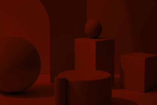 Geometric figures composition