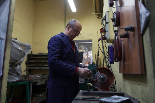 artisan in a small workshop