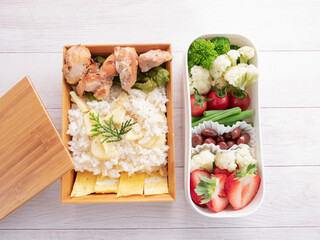 からだに優しいビタミンカラーのお弁当　