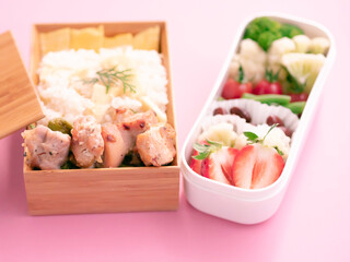 からだに優しいビタミンカラーのお弁当　