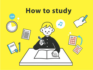 勉強を楽しむ子供