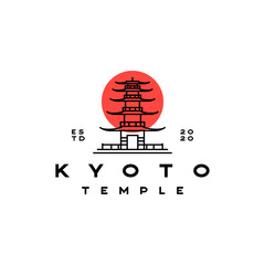 Temple Logo Icon Illustration Design