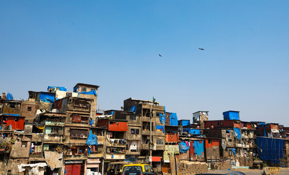 mumbai Asia biggest slum Dharavi, landscape view of dharavi, maharashtra