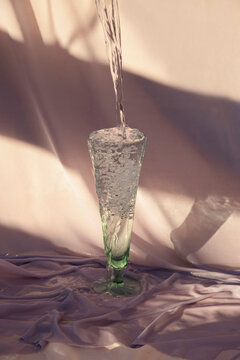 Still life image / An Empty glass and a jug