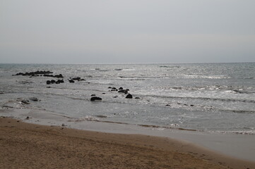 beach in the morning