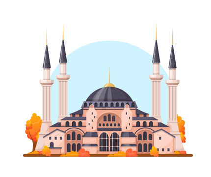 Saint Sophie Cathedral Byzantine art monument vector