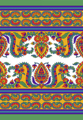 Traditional Border for Printing and Weaving Saree, Dress Material and Furnishing