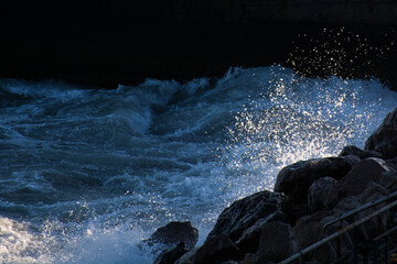 water and rocks