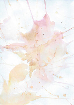 Real watercolor free design flows