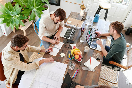 Group of designers working in an office