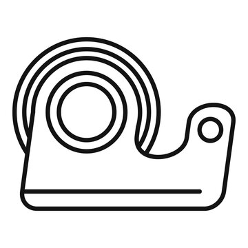 recommend clip art: Scotch tape icon, outline style