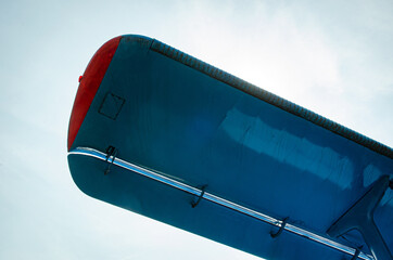 fragment of the airplane wing