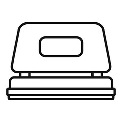 Office hole puncher icon, outline style