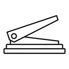Puncher device icon, outline style