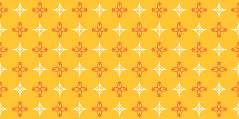 yellow background wallpaper pattern seamless with geometric ornament
