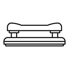 Hole perforator icon, outline style