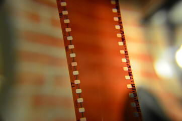 Obraz premium brown overexposed photo plate