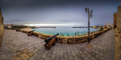 Obraz premium Overlooking the harbour of Sines from the Castle of Sines