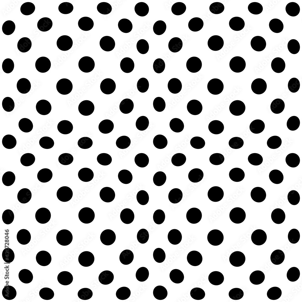 Poster Convex Circles Pattern. Black Circles Pattern.