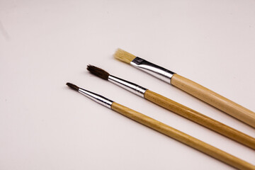 Fototapeta premium Brush, paint, artistic on white background