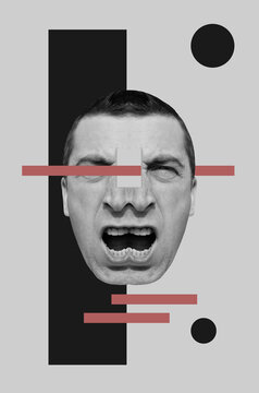 Poster in surreal style