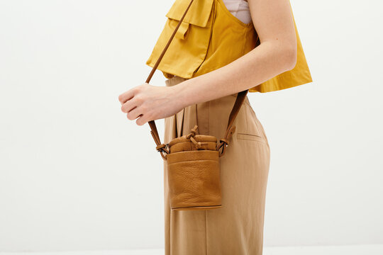 Yellow fashion look details