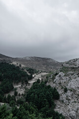 view from the top of the mountain in Kos, Greece