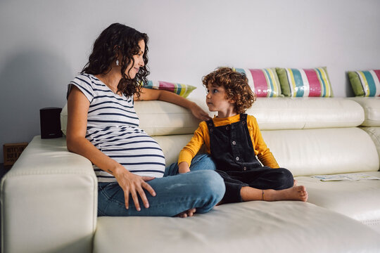 Happy Mum and Son