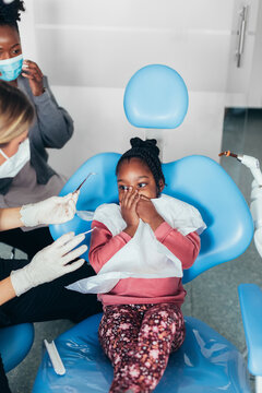 A Little Girl in a Dentist's Office