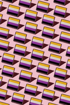 non-binary pride flags