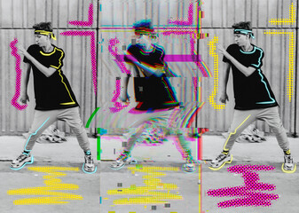 Street dancer illustration