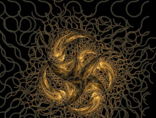 Imaginatory fractal background generated Image