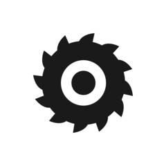 Milling cutter icon symbol. Premium quality isolated sawmill element in trendy style.