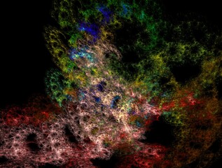 Imaginatory fractal background generated Image