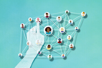 Social media network concept