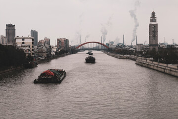 Naklejka premium river thames city