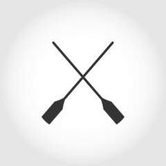 paddle boat icon on white background