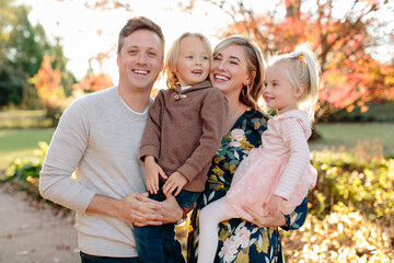 Beautiful family having fun together