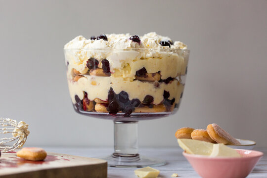 Black cherry trifle