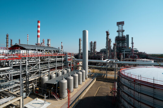An oil refinery or Gas refinery