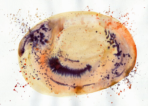 Abstract watercolor illustration