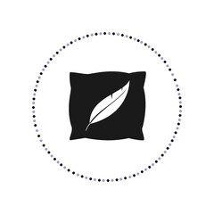 pillow icon, web design element