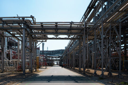 An oil refinery or Gas refinery