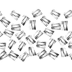 black and white pattern with squares, imprint stripes in different directions, pattern vector black and white graphics, abstraction illustration, Isolated on white