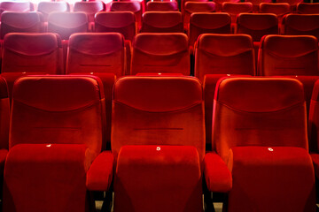 Red theater seats 3