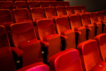 Red theater seats 4
