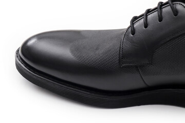 Elegant  handmade leather black shoes