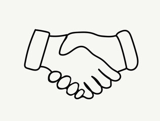 handshake icon vector design illustration.